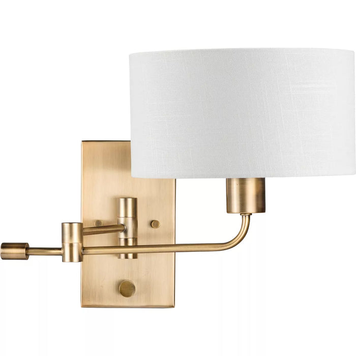 Progress Lighting 94710104163 Carrick 1 Light Medium Base 60W Wall Light Medium Base Vintage Brass (P710104-163)