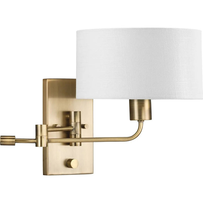 Progress Lighting 94710104163 Carrick 1 Light Medium Base 60W Wall Light Medium Base Vintage Brass (P710104-163)