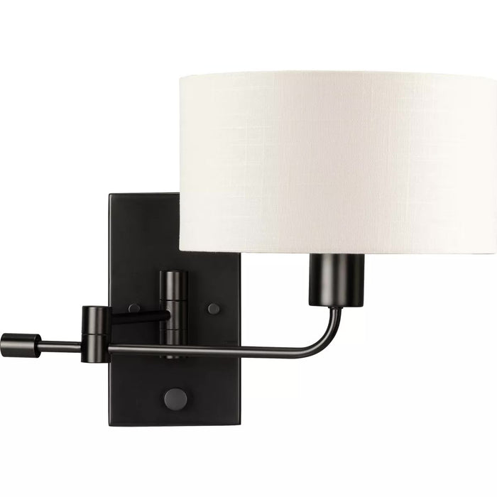Progress Lighting 9471010431M Carrick 1 Light Medium Base 60W Wall Light Medium Base Matte Black (P710104-31M)