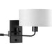 Progress Lighting 9471010431M Carrick 1 Light Medium Base 60W Wall Light Medium Base Matte Black (P710104-31M)
