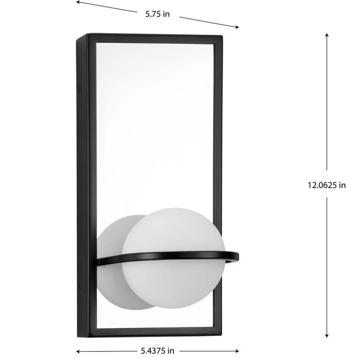 Progress Lighting 9471010503130 Pearl LED 1 Light 13W LED Wall Light Black (P710105-031-30)