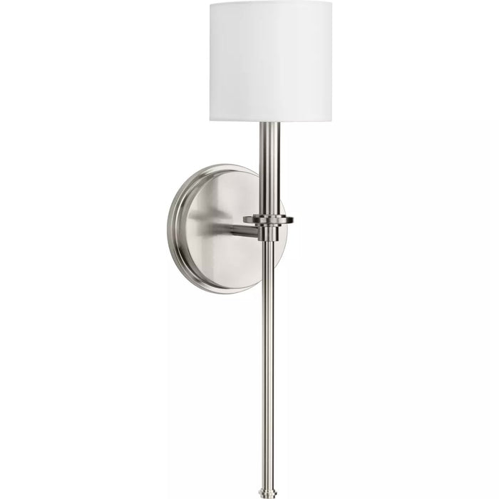 Progress Lighting 94710106009 Elara 1 Light 60W Wall Light Candelabra Base Brushed Nickel (P710106-009)