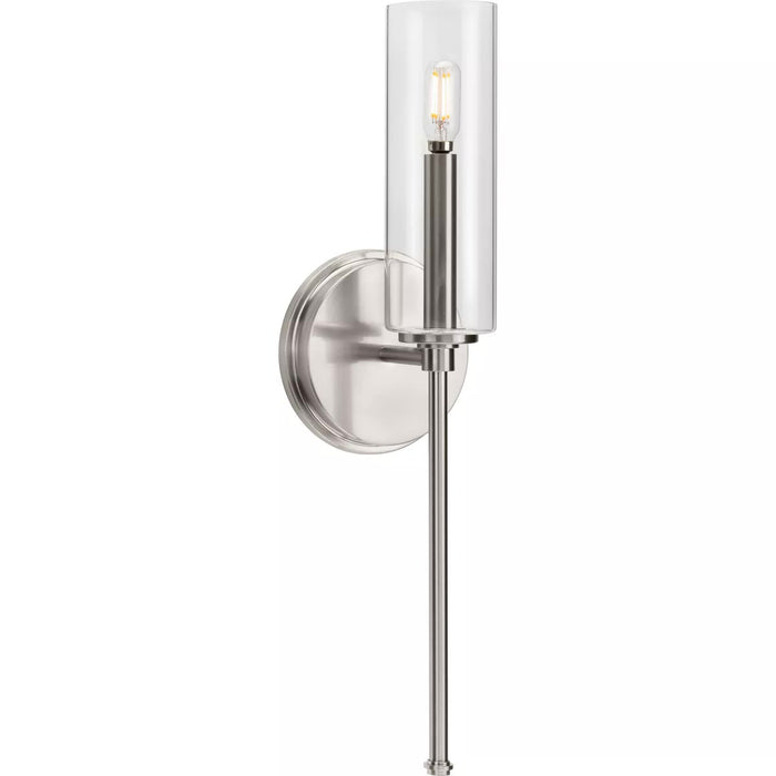 Progress Lighting 94710106009 Elara 1 Light 60W Wall Light Candelabra Base Brushed Nickel (P710106-009)