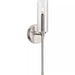 Progress Lighting 94710106009 Elara 1 Light 60W Wall Light Candelabra Base Brushed Nickel (P710106-009)
