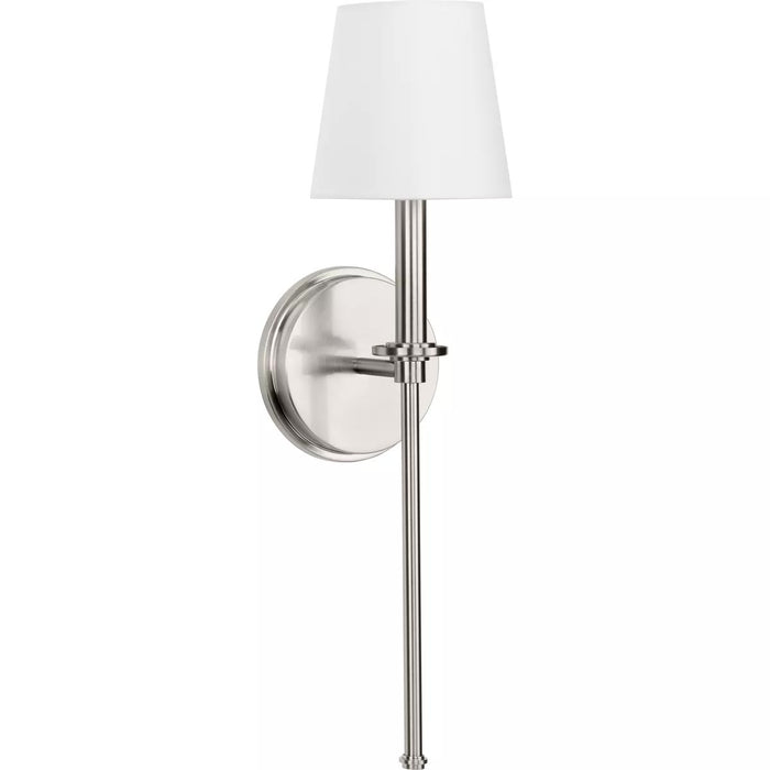 Progress Lighting 94710106009 Elara 1 Light 60W Wall Light Candelabra Base Brushed Nickel (P710106-009)