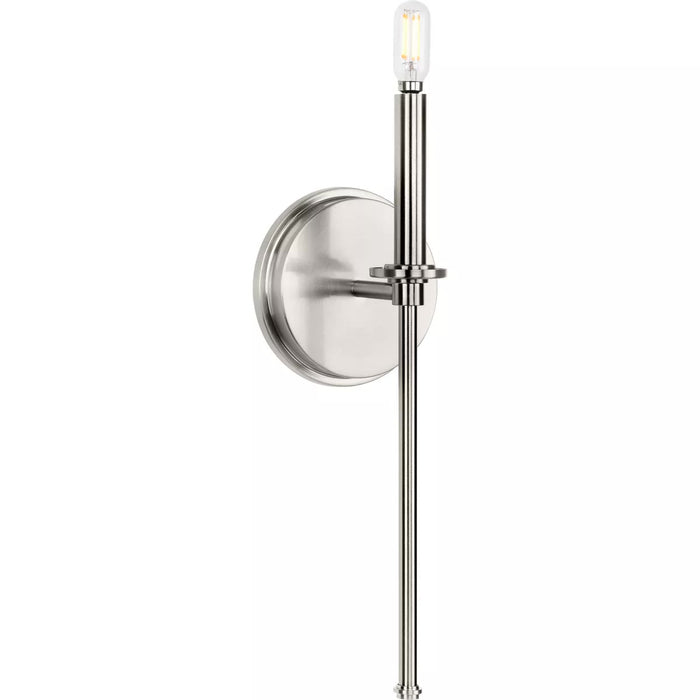 Progress Lighting 94710106009 Elara 1 Light 60W Wall Light Candelabra Base Brushed Nickel (P710106-009)