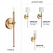 Progress Lighting 94710106163 Elara 1 Light 60W Wall Light Candelabra Base Vintage Brass (P710106-163)