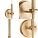 Progress Lighting 94710106163 Elara 1 Light 60W Wall Light Candelabra Base Vintage Brass (P710106-163)