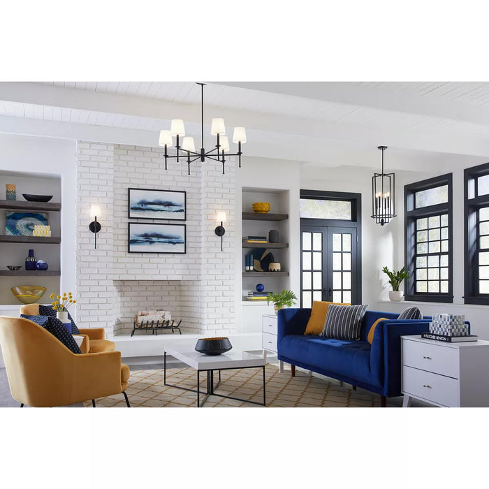 Progress Lighting 9471010631M Elara 1 Light 60W Wall Light Candelabra Base Matte Black (P710106-31M)