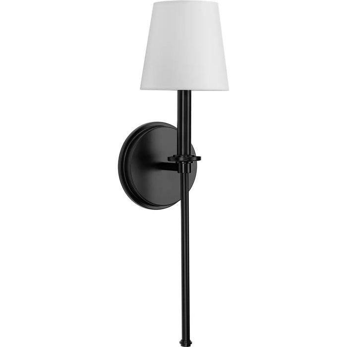 Progress Lighting 9471010631M Elara 1 Light 60W Wall Light Candelabra Base Matte Black (P710106-31M)