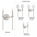 Progress Lighting 94710107009 Elara 2 Light 60W Wall Light Candelabra Base Brushed Nickel (P710107-009)
