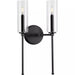 Progress Lighting 9471010731M Elara 2 Light 60W Wall Light Candelabra Base Matte Black (P710107-31M)
