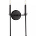 Progress Lighting 9471010731M Elara 2 Light 60W Wall Light Candelabra Base Matte Black (P710107-31M)