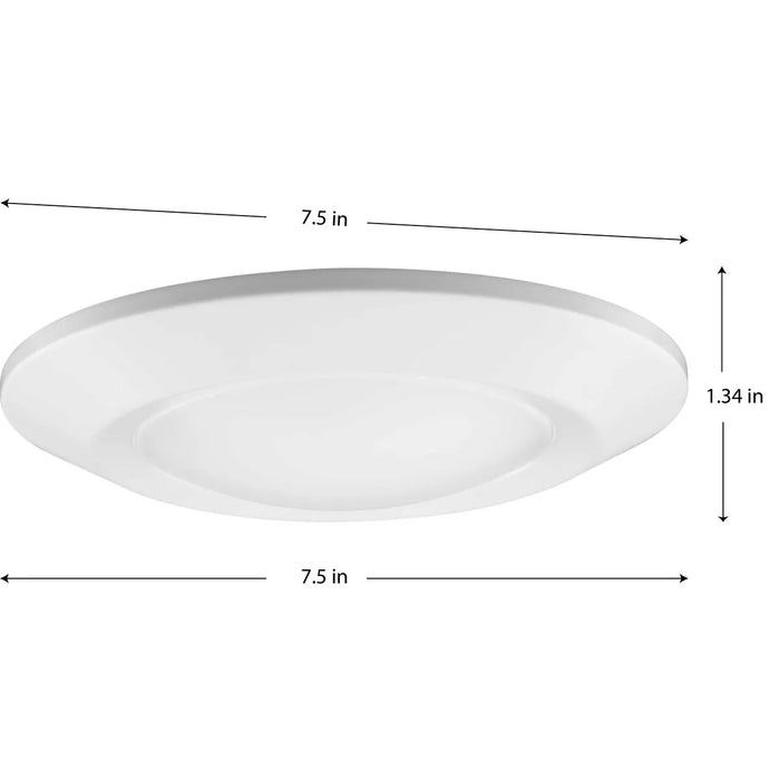 Progress Lighting 94810035028CS Intrinsic 15.5W 1 LED Surface Mount Fixture 5 CCT Selectable Satin White (P810035-028-CS)