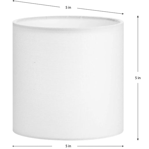 Progress Lighting 94860059000 Elara White Linen Shade (P860059-000)