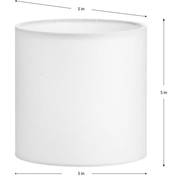 Progress Lighting 94860059000 Elara White Linen Shade (P860059-000)