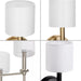 Progress Lighting 94860059000 Elara White Linen Shade (P860059-000)