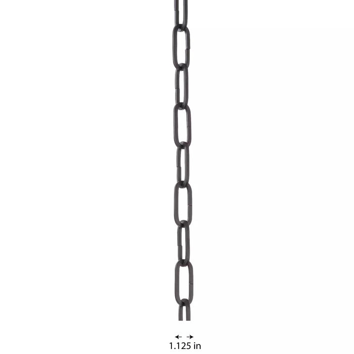 Progress Lighting 948755108 4 Foot 9 Gauge Square Profile Chain Oil Rubbed Bronze (P8755-108)