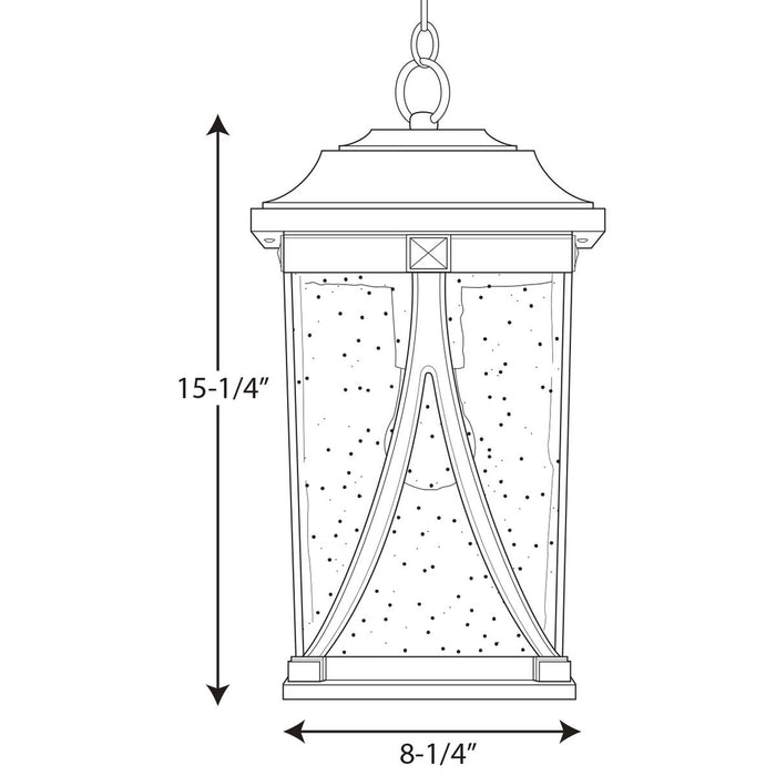 Progress Lighting Abbott Collection One-Light Hanging Lantern (P550040-103)