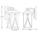 Progress Lighting Abbott Collection One-Light Small Wall Lantern (P560113-103)