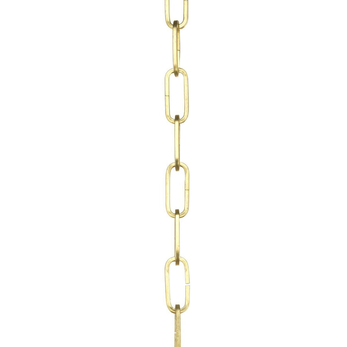 Progress Lighting Accessory Chain -10 Foot Of 9 Gauge Chain In Brushed Brass (P8757-160)