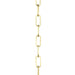 Progress Lighting Accessory Chain -10 Foot Of 9 Gauge Chain In Brushed Brass (P8757-160)