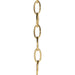 Progress Lighting Accessory Chain -10 Foot Of 9 Gauge Chain In Natural Brass (P8757-137)