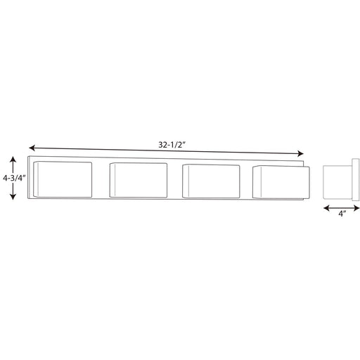 Progress Lighting Ace Collection Four-Light LED Bath And Vanity 3000K (P2145-1530K9)