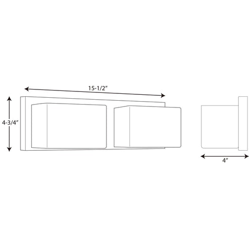 Progress Lighting Ace Collection Two-Light LED Bath And Vanity 3000K (P2143-1530K9)