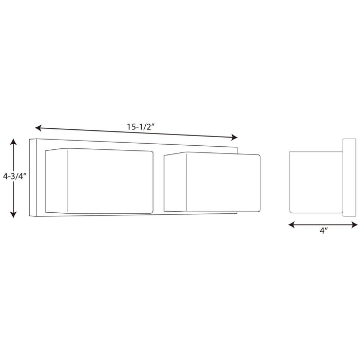 Progress Lighting Ace Collection Two-Light LED Bath And Vanity 3000K (P2143-1530K9)
