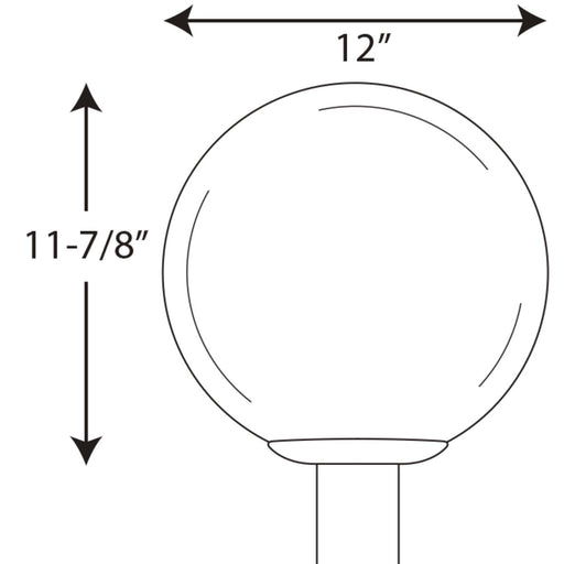 Progress Lighting Acrylic Globe One-Light Post Lantern (P5426-60)
