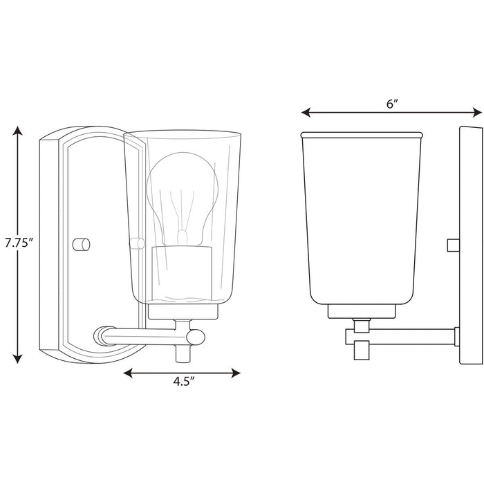 Progress Lighting Adley Collection One-Light Bath And Vanity (P300154-012)