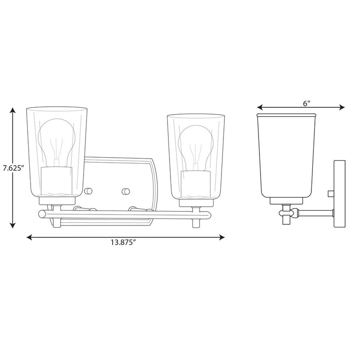 Progress Lighting Adley Collection Two-Light Bath And Vanity (P300155-009)