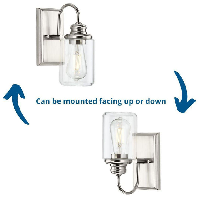 Progress Lighting Aiken Collection 1 Light 60W Medium Base Bath And Vanity Fixture (P300320-009)