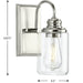 Progress Lighting Aiken Collection 1 Light 60W Medium Base Bath And Vanity Fixture (P300320-009)