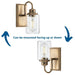 Progress Lighting Aiken Collection 1 Light 60W Medium Base Bath And Vanity Fixture (P300320-163)