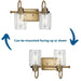 Progress Lighting Aiken Collection 2 Light 60W Medium Base Bath And Vanity Fixture (P300321-163)