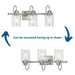 Progress Lighting Aiken Collection 3 Light 60W Medium Base Bath And Vanity Fixture (P300322-009)