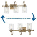 Progress Lighting Aiken Collection 3 Light 60W Medium Base Bath And Vanity Fixture (P300322-163)