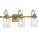 Progress Lighting Aiken Collection 3 Light 60W Medium Base Bath And Vanity Fixture (P300322-163)