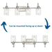 Progress Lighting Aiken Collection 4 Light 60W Medium Base Bath And Vanity Fixture (P300323-009)