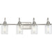Progress Lighting Aiken Collection 4 Light 60W Medium Base Bath And Vanity Fixture (P300323-009)
