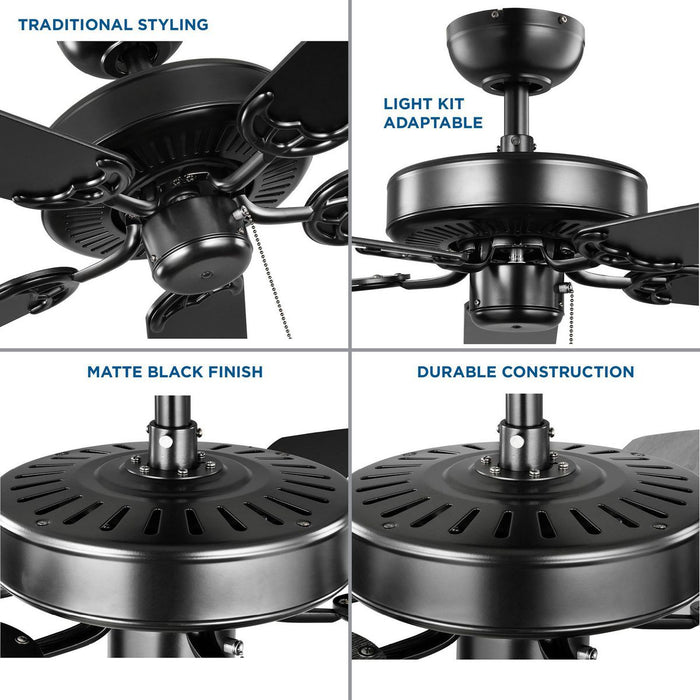 Progress Lighting Air Pro Collection 52 Inch Ceiling Fan (P250066-31M)