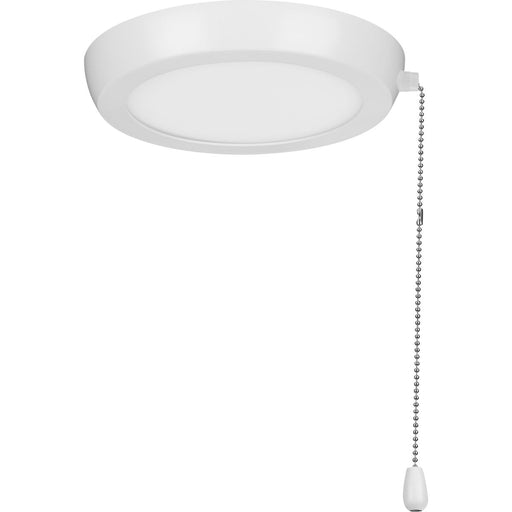 Progress Lighting AirPro 7 Inch One-Light Satin White Integrated LED Transitional Edgelit Ceiling Fan Light Kit Opal Shade (P260002-028-30)