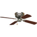 Progress Lighting AirPro Collection 42 Inch Four-Blade Hugger Ceiling Fan (P2524-09)