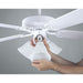 Progress Lighting AirPro Collection 52 Inch Five-Blade Ceiling Fan (P2501-30)