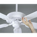 Progress Lighting AirPro Collection 52 Inch Five-Blade Ceiling Fan (P2501-30)