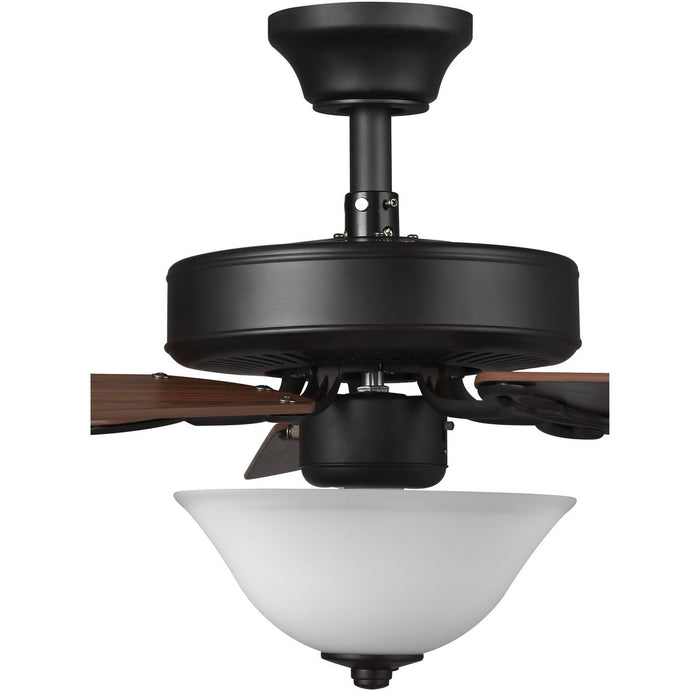 Progress Lighting AirPro Collection 52 Inch Five-Blade Ceiling fan With White Etched Light Kit 3000K (P2599-129)