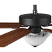 Progress Lighting AirPro Collection 52 Inch Five-Blade Ceiling fan With White Etched Light Kit 3000K (P2599-129)