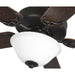 Progress Lighting AirPro Collection 52 Inch Five-Blade Ceiling fan With White Etched Light Kit 3000K (P2599-129)